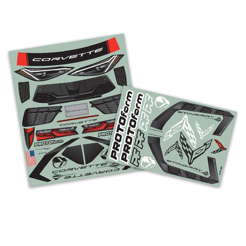PRM 1/7 Chevrolet Corvette C8 Clear Body: ARRMA Felony & Infract