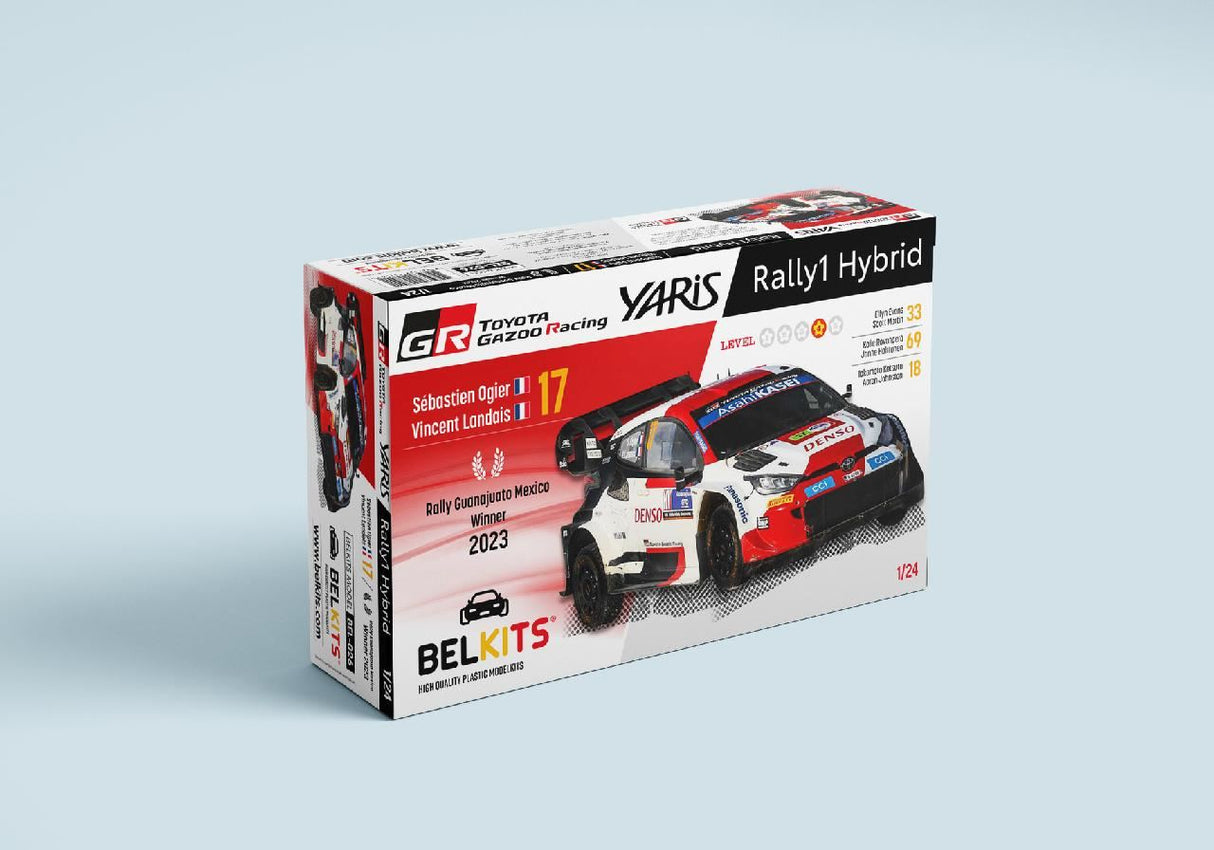 Belkits (P) 1/24 Toyota Gr Yaris Rally Guanajuato Mexico Winner 2023