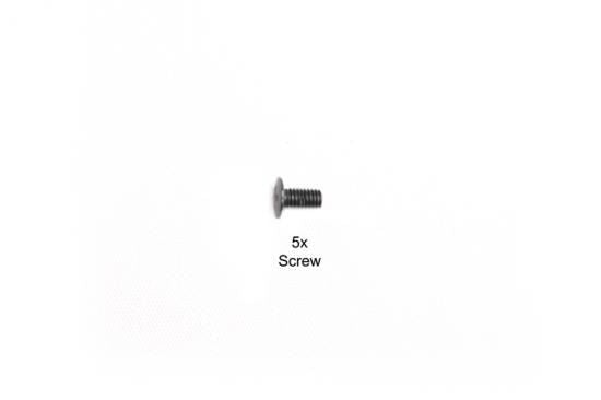Tamiya 3X6mm Flat Screw (5Pcs) 58435