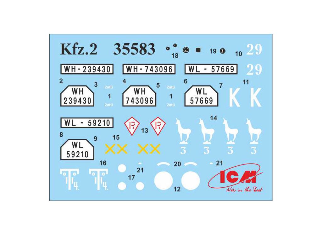 Icm Vehicles Of The Dak, German Wwii Afrika Korps (Set Of 3)
