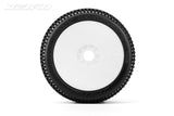 Jetko Dirt Slinger Super Soft 1:8 Buggy Pre-Glued White Revo Rims (2)