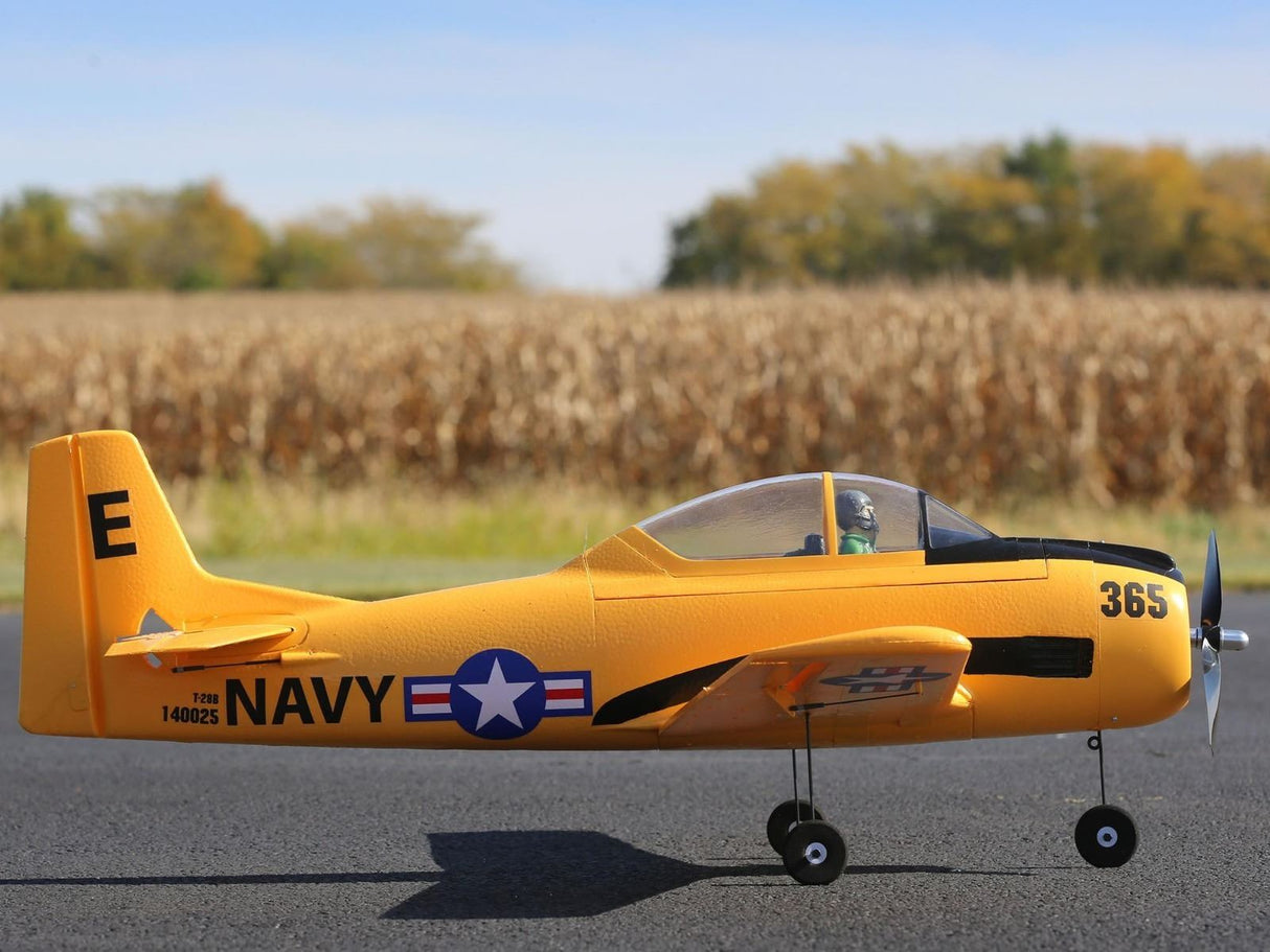 E Flite T-28 Trojan 1.1m BNF Basic - EFL08250