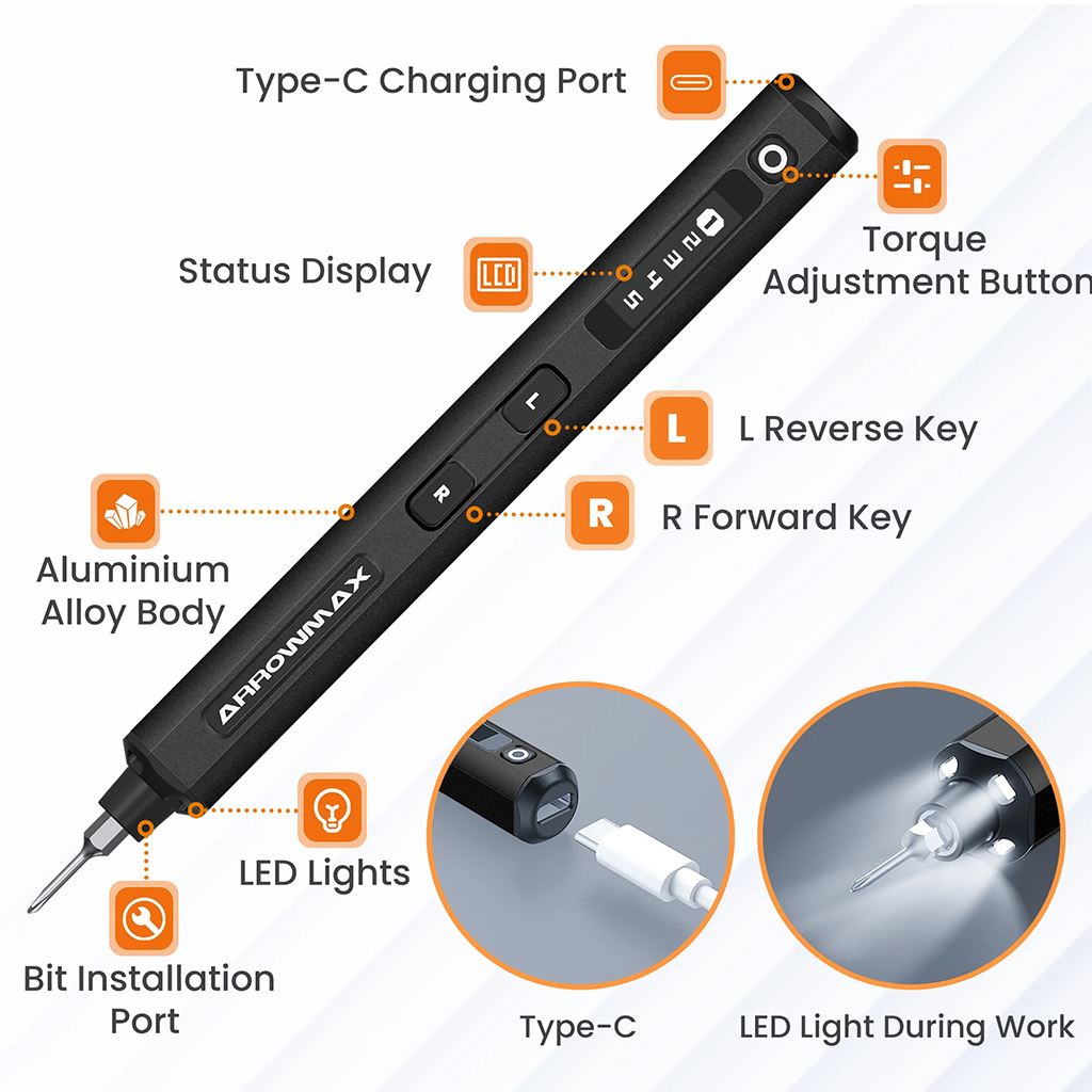 Ses Electric Screwdriver 72 in 1 - Black Case