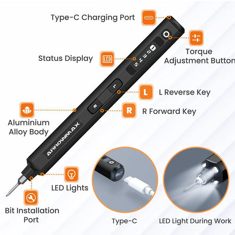 Ses Electric Screwdriver 72 in 1 - Black Case
