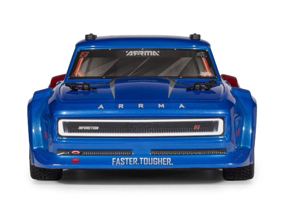 Arrma 1/8 Infraction 223S Dsc 4X4 Rtr Street Bash, Blue/Red