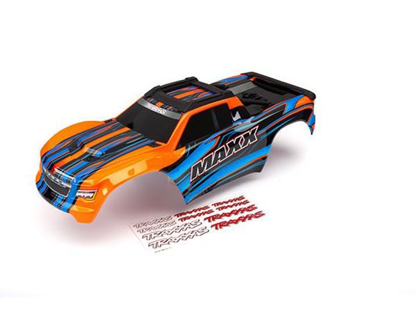 Traxxas Maxx Body with Decal Sheet - Orange