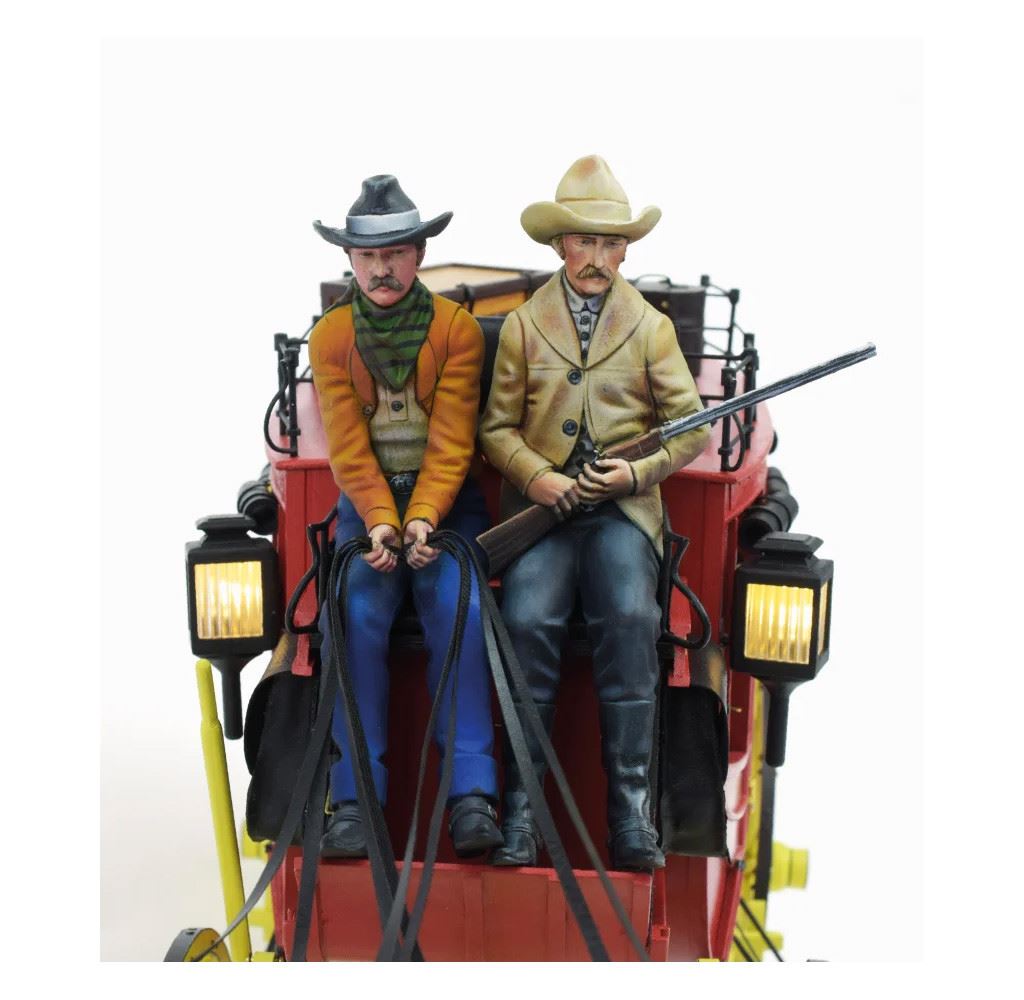 Artesania Set Of 4 Wild West 1/12 Stagecoach Figures For Al20345