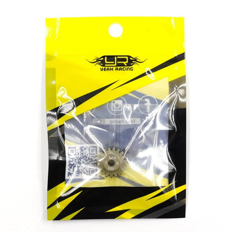 Yeah Racing Aluminum 7075 Hard Coated Motor Pinions 0.8M 19T For Tamiya Car