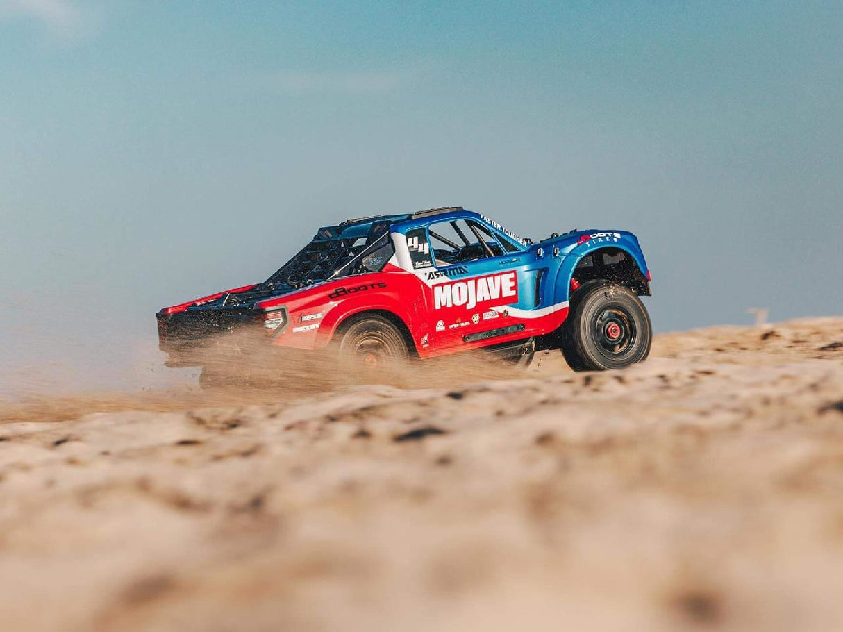 Arrma 1/8 MOJAVE 4X4 4S BLX Desert Truck RTR, Blue