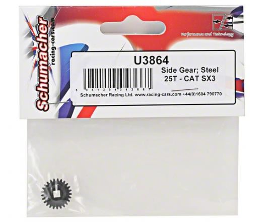 Schumacher Side Gear; Steel 25T - CAT SX3