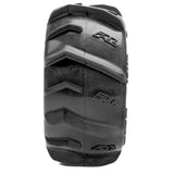 Pro-Line 1/16 Dumont F/R Mt Tires Black Split Six (2): Arrma Mini Kra