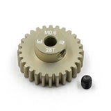 Yeah Racing Aluminum 7075 Hard Coated Motor Gear/Pinions 06 Pitch 28 Teeth For Tamiya Car Kits