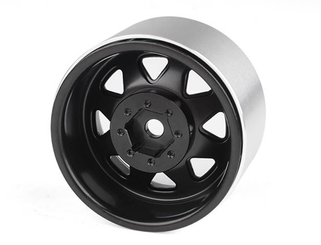 Rc4Wd 8Lug Deep Dish Wagon 1.9 Steel Stamped B/L Wheels Black