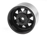 Rc4Wd 8Lug Deep Dish Wagon 1.9 Steel Stamped B/L Wheels Black