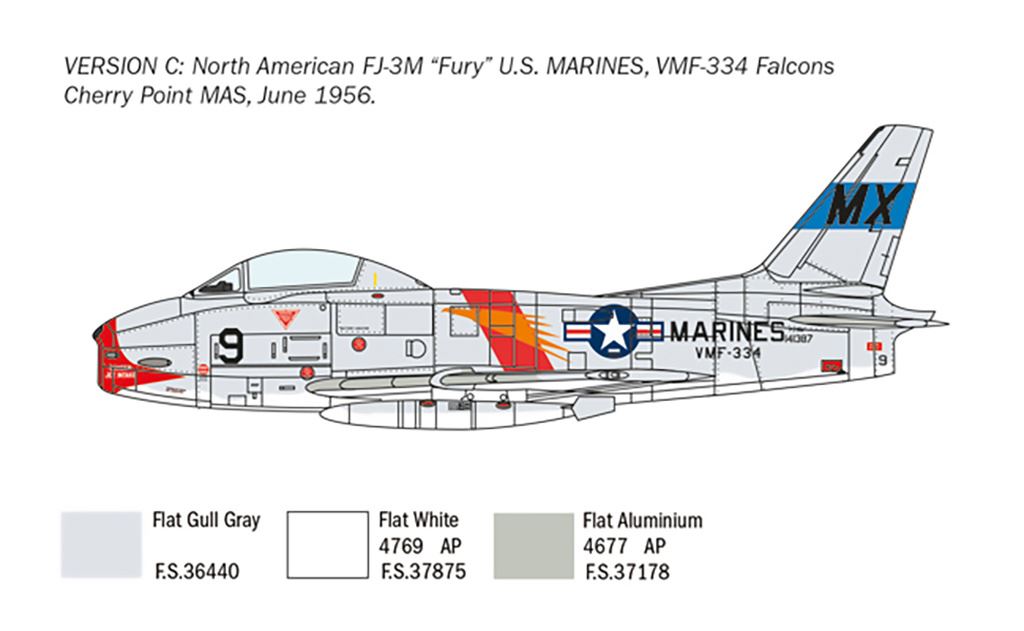 Italeri North American FJ-2/3 Fury