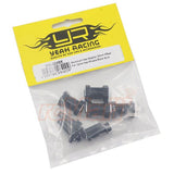 Yeah Racing Aluminum Hex Adaptor 20mm Offset For 12mm Hex Wheels Black 4pcs