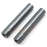 Yeah Racing Threaded Aluminum M3 Link Pipe 6X35mm 2pcs GunMetal