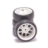 Ride 1/10 Belted Tr09 Slick Tyres 10 Spoke - White