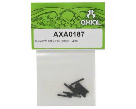 AXIAL Set Screw M3x20mm Black (10)
