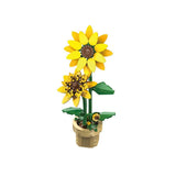 Cada Sunflower Building Block Planter - 187 Pcs