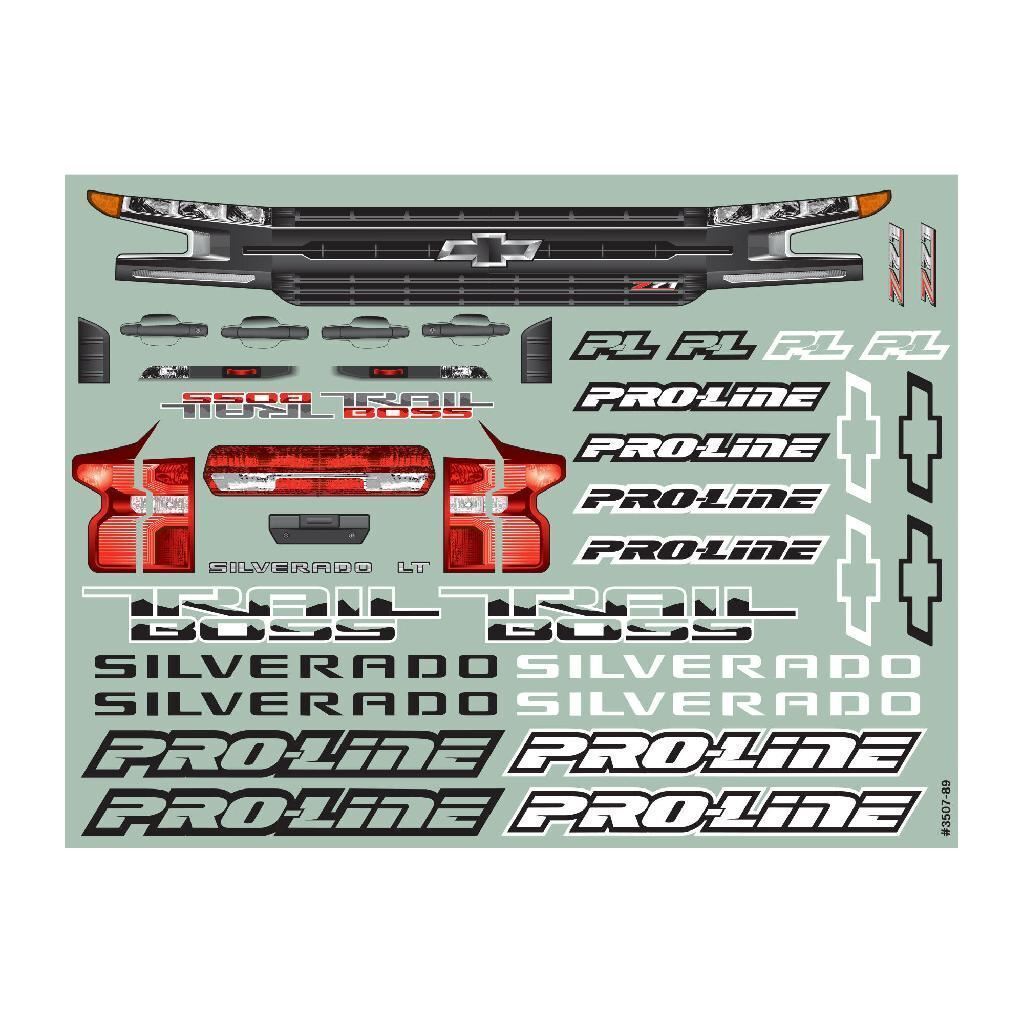 Proline 1/5 Pre-Cut 2019 Chevy Silverado Z71 Trail Boss Clear Body: