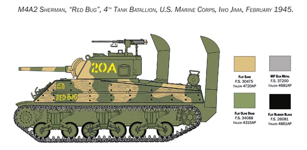 Italeri M4A2 U.S. Marine Corps