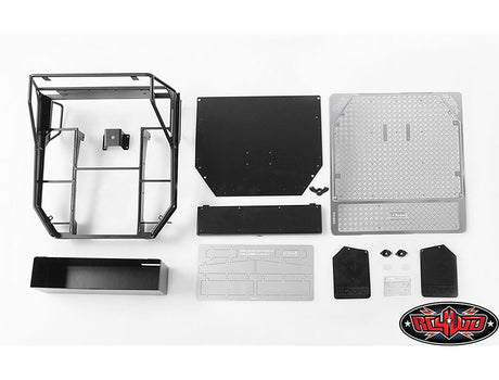 RC4WD REAR TUBE BED FOR TRAIL FINDER 2 W/MUD FLAPS (BLACK)1+