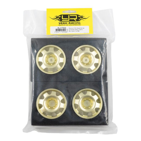 Yeah Racing Aluminum Cnc 8 Spoke Rim Set For Kyosho Optima / Optima Mid / Javelin / Optima Pro