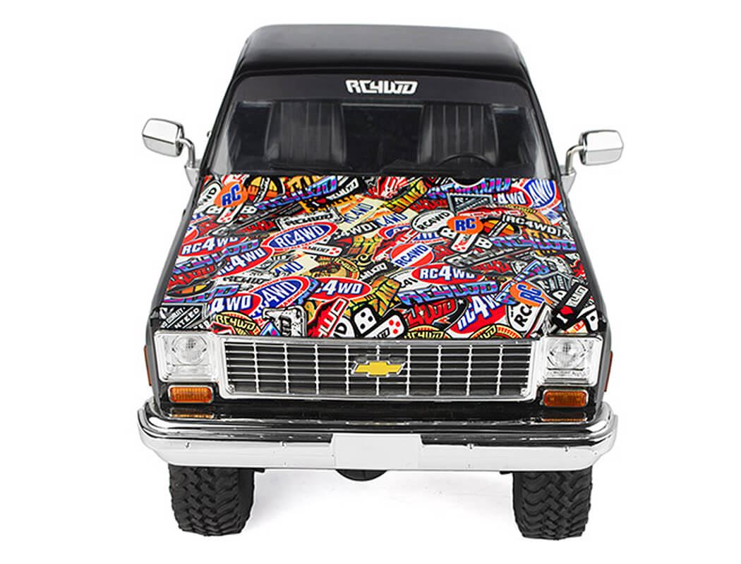 Rc4Wd Chevrolet Blazer & K10 Hood (Sticker Bomb)