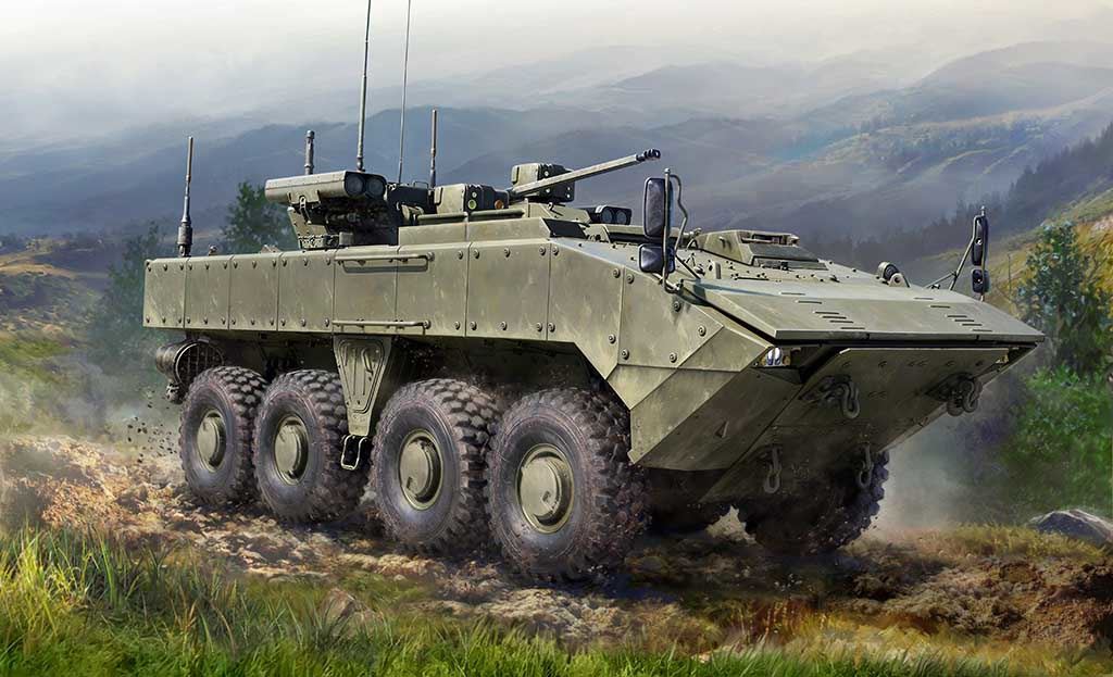 Zvesda BMP inBumerangin 8x8 APC