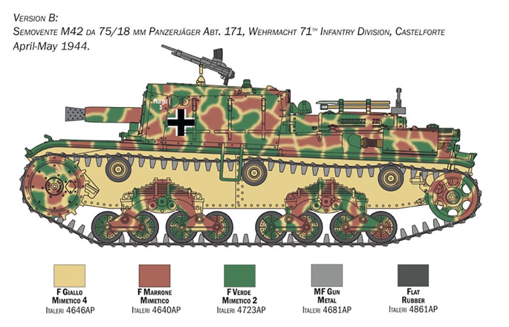 Italeri Semovente M42 da 75/18