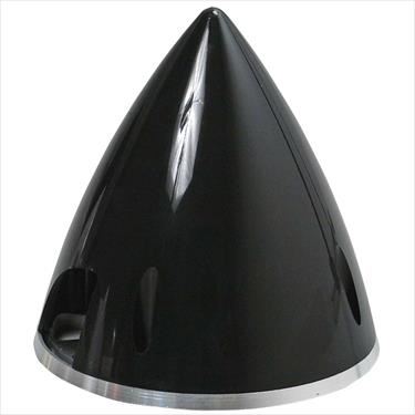 ELECTRIFLY Nylon Spinner with Aluminium Back 3" (76mm) Black