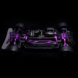 Yeah Racing Magenta Aluminum Conversion Kit For Tamiya Tt02 Purple