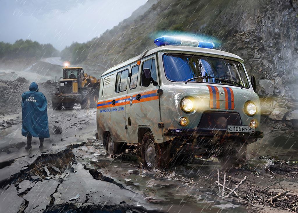Zvesda   UAZ 3909 Emergency