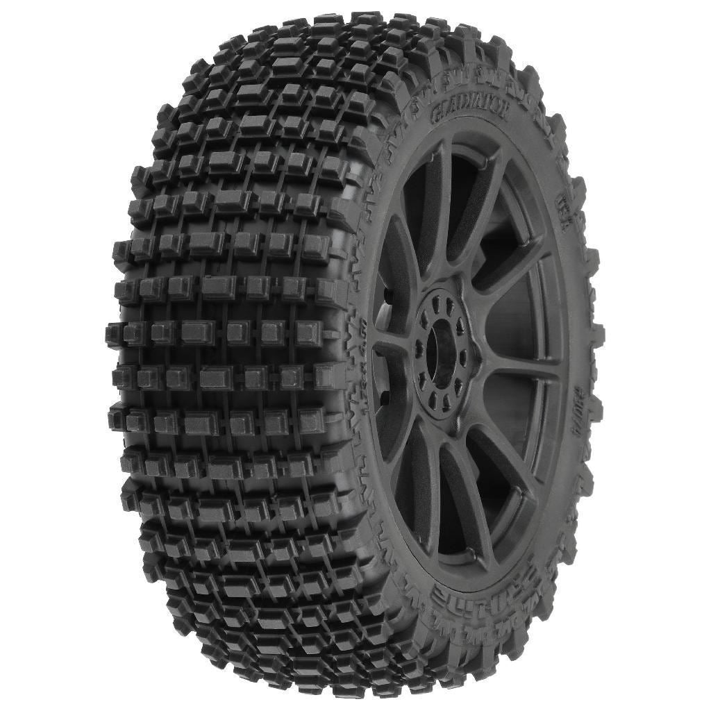 Proline 1/8 Gladiator M2 Fr/Rr Buggy Tires Mounted 17mm Black Mach 1