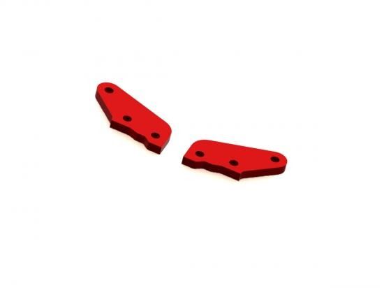 Arrma Aluminium Steering Plate B (Red) (2Pcs)