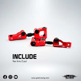 Yeah Racing Aluminum Rear Upper Arms Set For Kyosho 1/10 Fazer Mk2