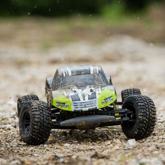 ECX AMP MT 1:10 2WD Monster Truck: Black/Green RTR INT (ECX03028IT2)