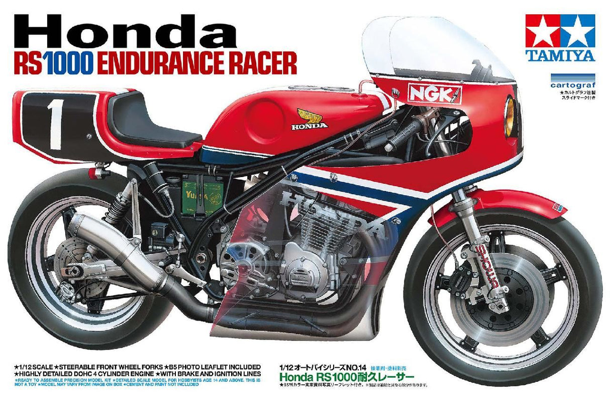 Tamiya 1/12 Honda Rs1000 Endurance Racer
