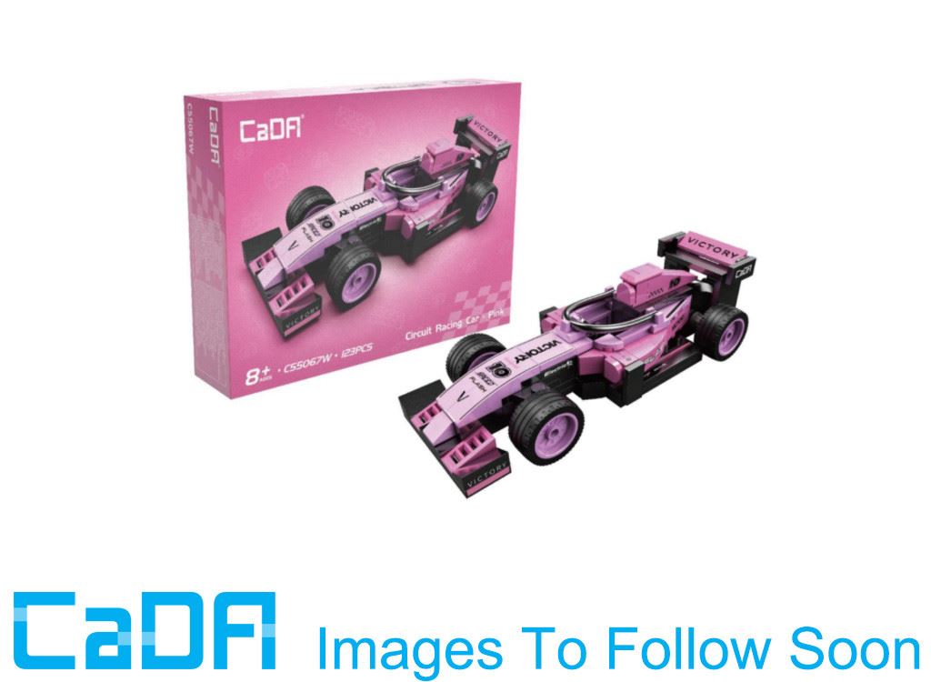 Cada Pink Circuit Racing Car - 123 Pcs