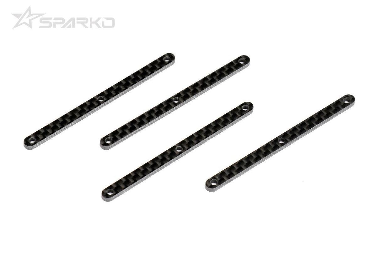 Sparko F8T Carbon Fiber Front Upper Arm Inserts  1.5Mm (4)