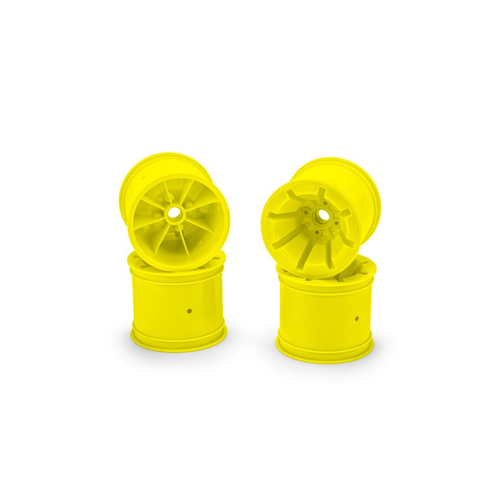 Pioneer - Rc10T 2.2 Wide Front Wheel Yellow 4Pc