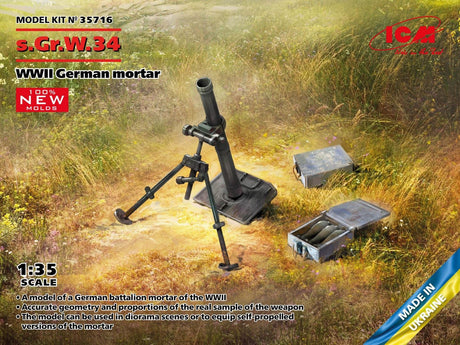Icm S.Gr.W.34 Wwii German Mortar