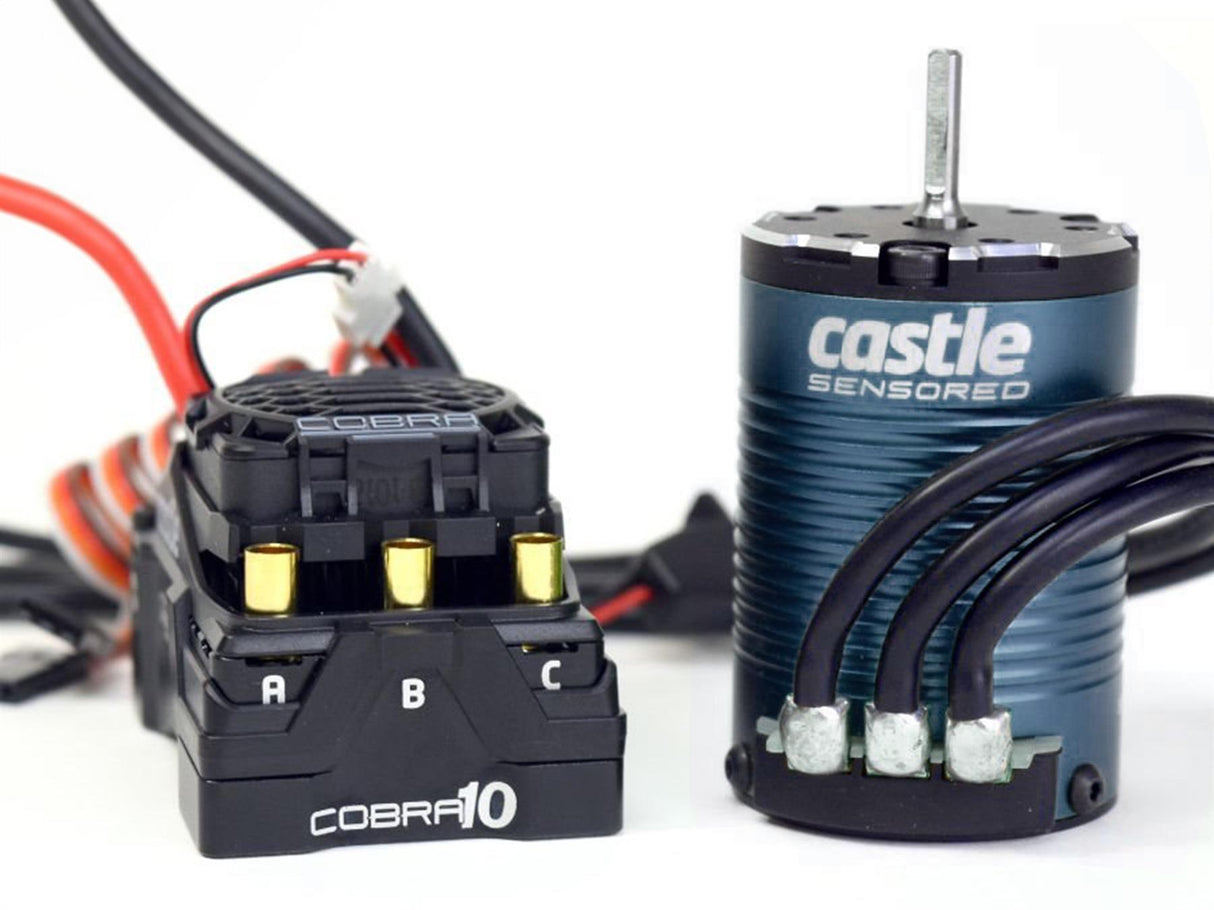 Castle Creations Cobra 10╢ 6S Max, 25.2V Max, 8A Peak Bec W/1406-3800Kv Senso