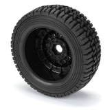 Proline 1/7 Mirage Tt Belted F/R Tires Mtd 17mm Blk Raid (2): Mojave