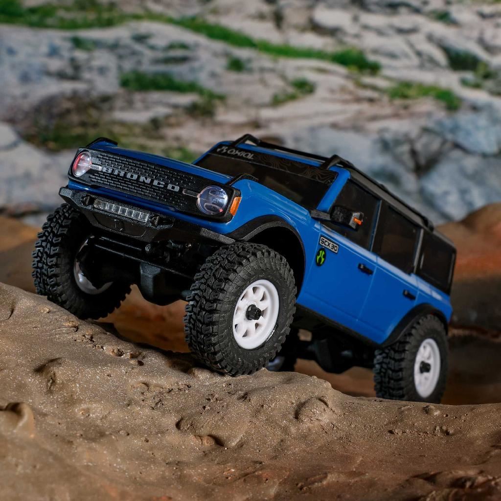 Axial 1/30 Scx30 Ford Bronco 4X4 Rtr Rock Crawler Blue
