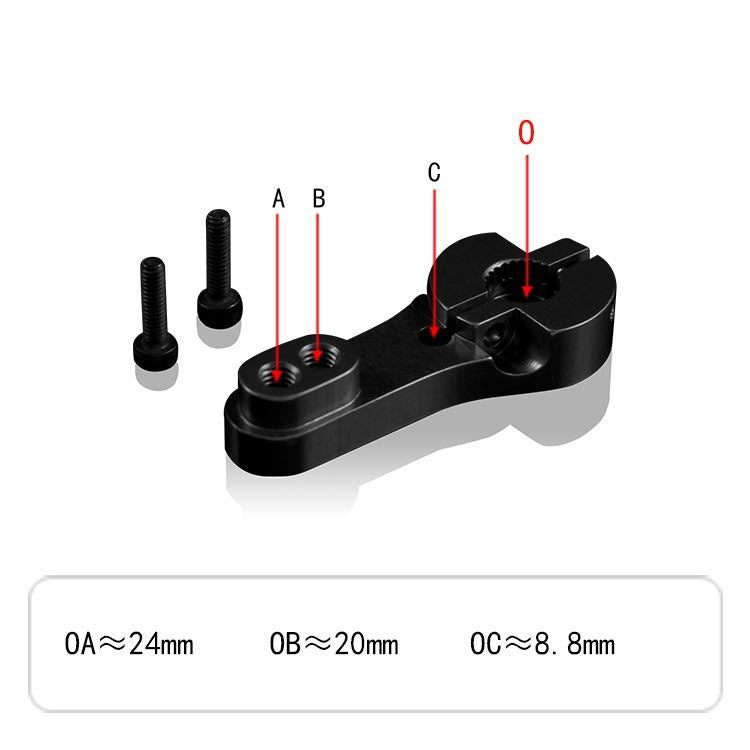 Powr Hd Black Aluminium Super Strong Servo Horn 25T
