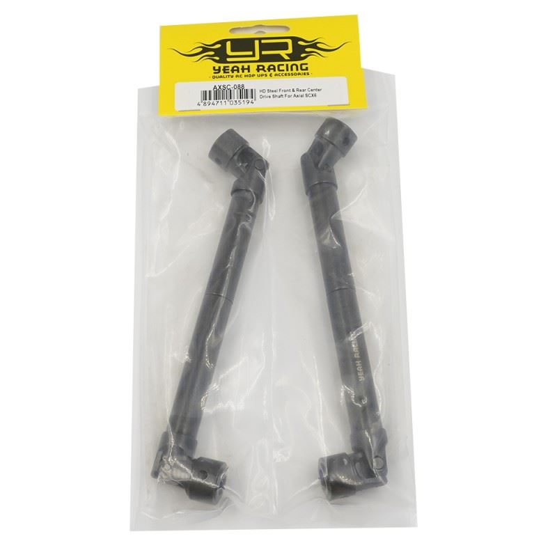 Yeah Racing HD Steel Front & Rear Center Drive Shaft For Axial SCX6