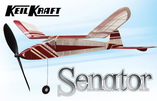 Keil Kraft Senator Kit - 32" Free-Flight Rubber Duration (A-KK2060)
