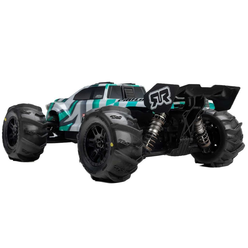 Pro-Line 1/16 Dumont F/R Mt Tires Black Split Six (2): Arrma Mini Kra